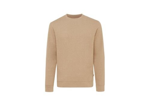 Iqoniq Denali recycled cotton crew neck undyed, brown