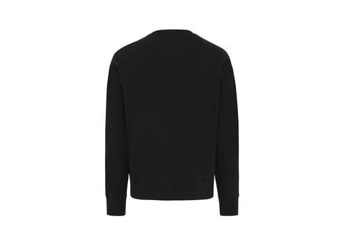 Iqoniq Kruger relaxed recycled cotton crew neck, black