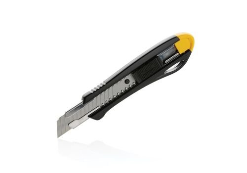Refillable RCS recycled plastic professional knife, yellow