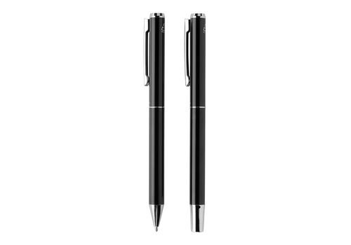 Swiss Peak Cedar RCS certified recycled aluminum pen set, black