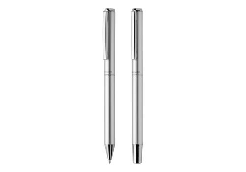 Swiss Peak Cedar RCS certified recycled aluminum pen set, silver