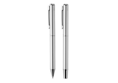 Swiss Peak Cedar RCS certified recycled aluminum pen set, silver
