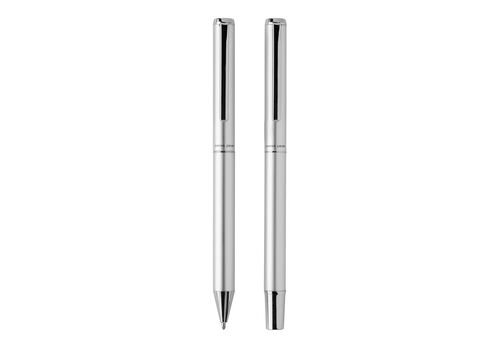 Swiss Peak Cedar RCS certified recycled aluminum pen set, silver
