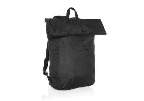 Dillon AWARE™ RPET lighweight foldable backpack, black