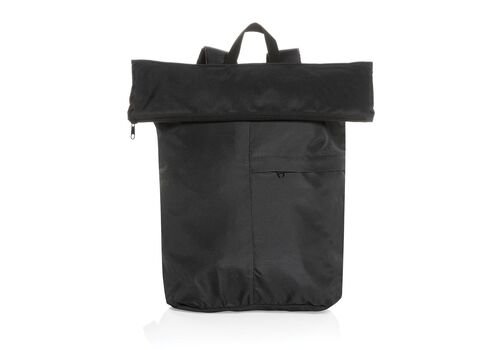 Dillon AWARE™ RPET lighweight foldable backpack, black