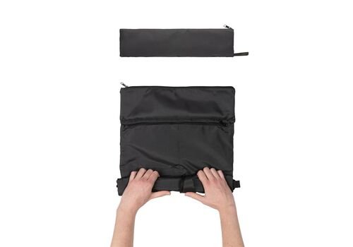 Dillon AWARE™ RPET lighweight foldable backpack, black