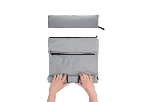 Dillon AWARE™ RPET lighweight foldable backpack, grey