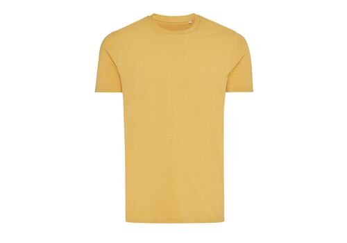 Iqoniq Bryce recycled cotton t-shirt, ochre yellow