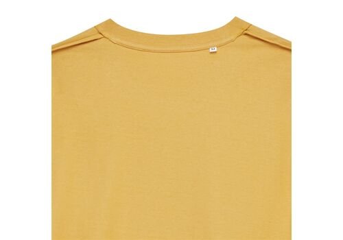 Iqoniq Bryce recycled cotton t-shirt, ochre yellow
