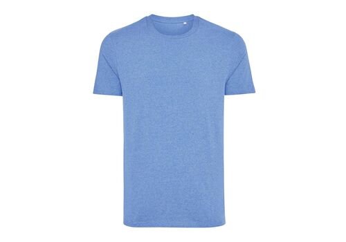 Iqoniq Manuel recycled cotton t-shirt undyed, heather blue