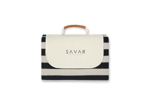 VINGA Alba GRS RPET picnic blanket, black