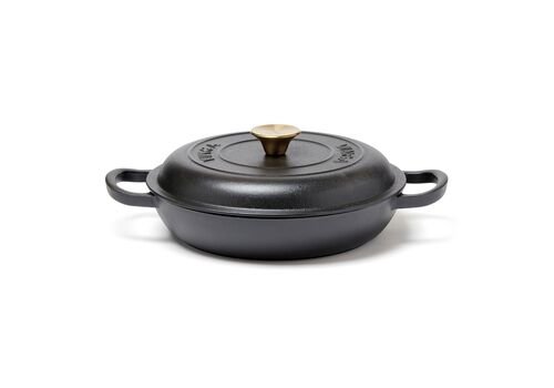 VINGA Monte enameled cast iron sauté pan, black