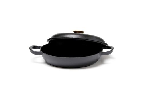 VINGA Monte enameled cast iron sauté pan, black