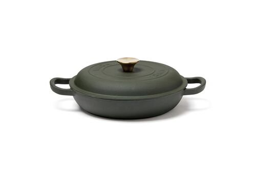 VINGA Monte enameled cast iron sauté pan, green
