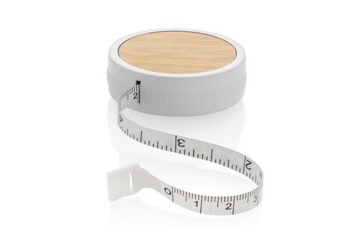 RCS recycled plastic &amp; bamboo tailor tape, white
