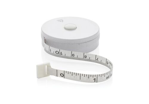 RCS recycled plastic &amp; bamboo tailor tape, white