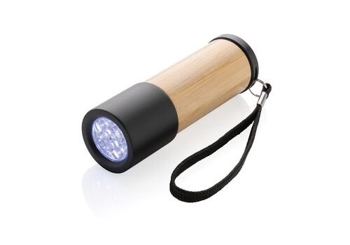 Bamboo and RCS recycled plastic torch, brown