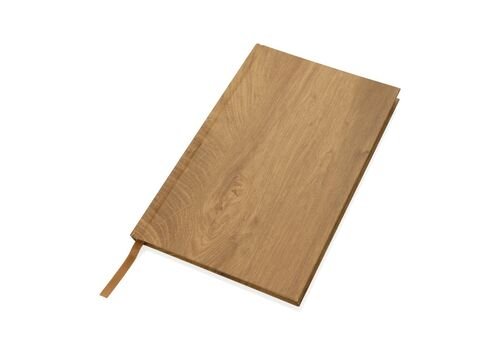 Kavana wood print A5 notebook, brown