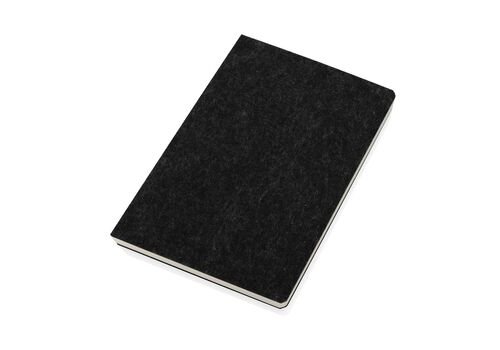 Phrase GRS certified recycled felt A5 notebook, black