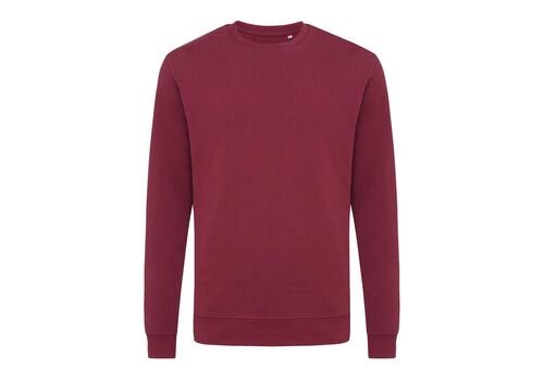 Iqoniq Zion recycled cotton crew neck, burgundy