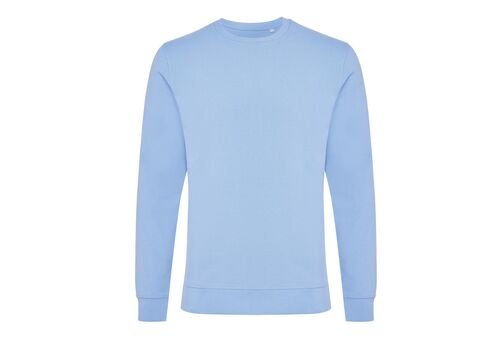 Iqoniq Zion recycled cotton crew neck, sky blue