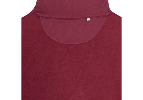 Iqoniq Jasper recycled cotton hoodie, burgundy