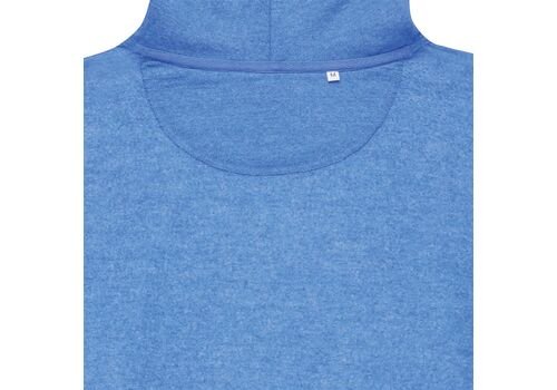 Iqoniq Torres recycled cotton hoodie undyed, heather blue