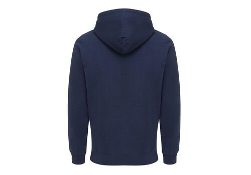 Iqoniq Abisko recycled cotton zip through hoodie, navy