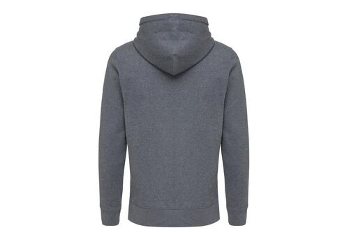 Iqoniq Abisko recycled cotton zip through hoodie, heather anthracite