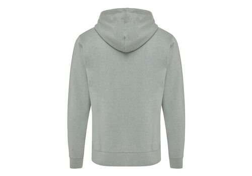 Iqoniq Abisko recycled cotton zip through hoodie, heather green