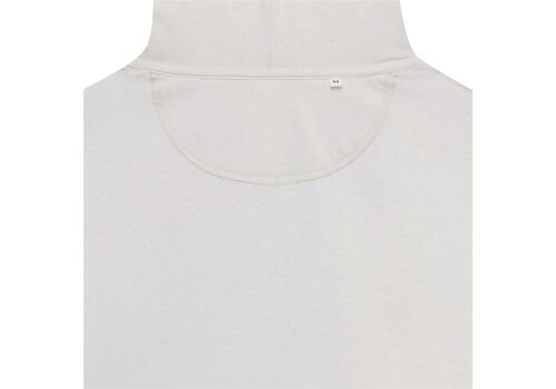 Iqoniq Abisko recycled cotton zip through hoodie, natural raw