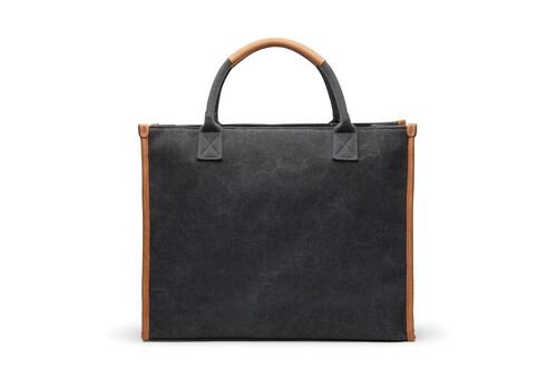 VINGA Bosler RCS recycled canvas office tote, black