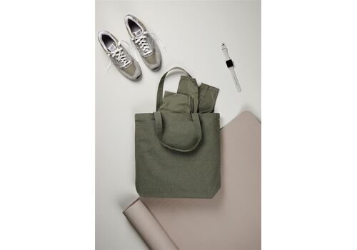 VINGA Hilo AWARE™ recycled canvas tote bag, green