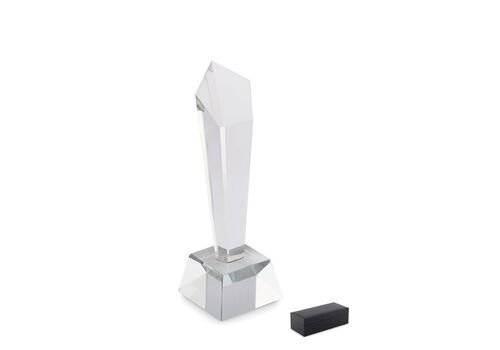 Crystal award in a gift box