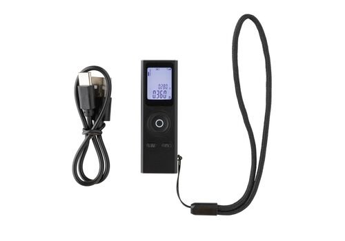 Gear X RCS recycled aluminum 30 meter laser measure, black