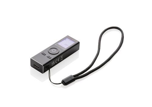 Gear X RCS recycled aluminum 30 meter laser measure, black