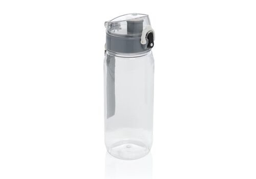 Yide RCS Recycled PET leakproof lockable waterbottle 600ML, transparent