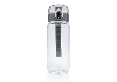 Yide RCS Recycled PET leakproof lockable waterbottle 600ML, transparent