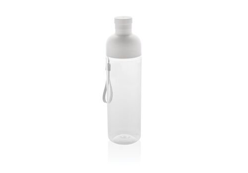 Impact RCS recycled PET leakproof water bottle 600ML, white