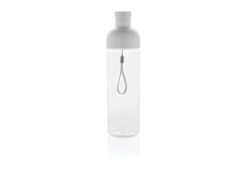 Impact RCS recycled PET leakproof water bottle 600ML, white