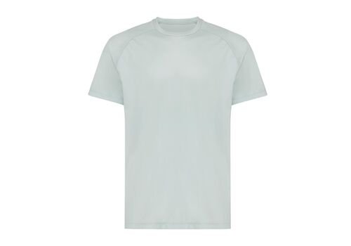 Iqoniq Tikal recycled polyester quick dry sport t-shirt, iceberg green
