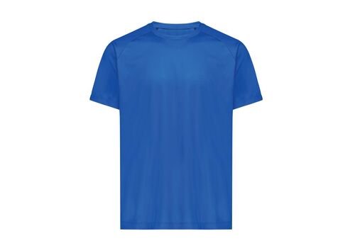 Iqoniq Tikal recycled polyester quick dry sport t-shirt, royal blue