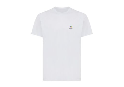 Iqoniq Tikal recycled polyester quick dry sport t-shirt, light grey