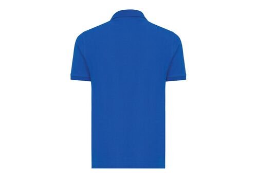 Iqoniq Yosemite recycled cotton pique polo, royal blue