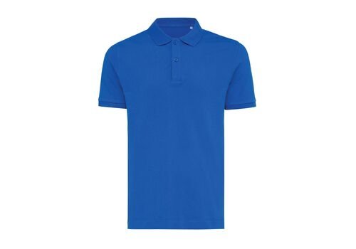 Iqoniq Yosemite recycled cotton pique polo, royal blue