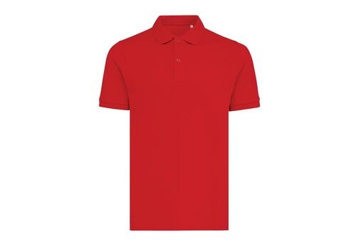 Iqoniq Yosemite recycled cotton pique polo, red