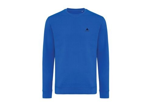 Iqoniq Zion recycled cotton crew neck, royal blue