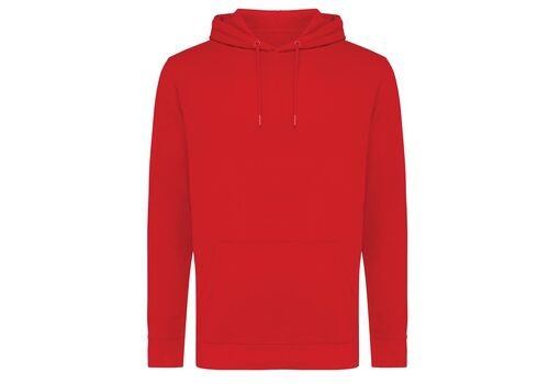 Iqoniq Jasper recycled cotton hoodie, red