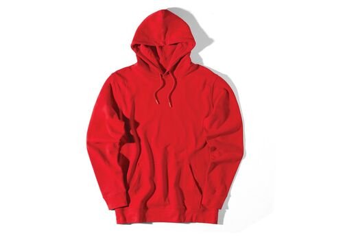 Iqoniq Jasper recycled cotton hoodie, red