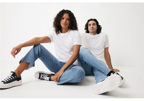 Iqoniq Sierra lightweight recycled cotton t-shirt, white